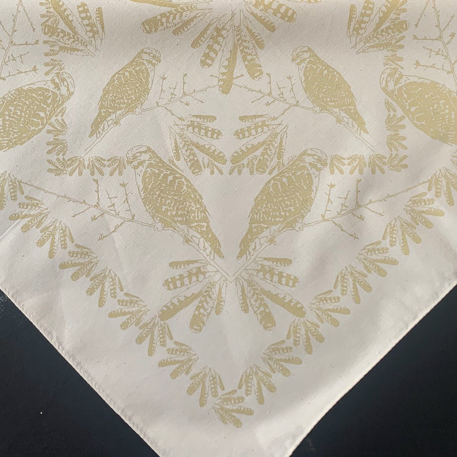 Hawk Bandana- Natural